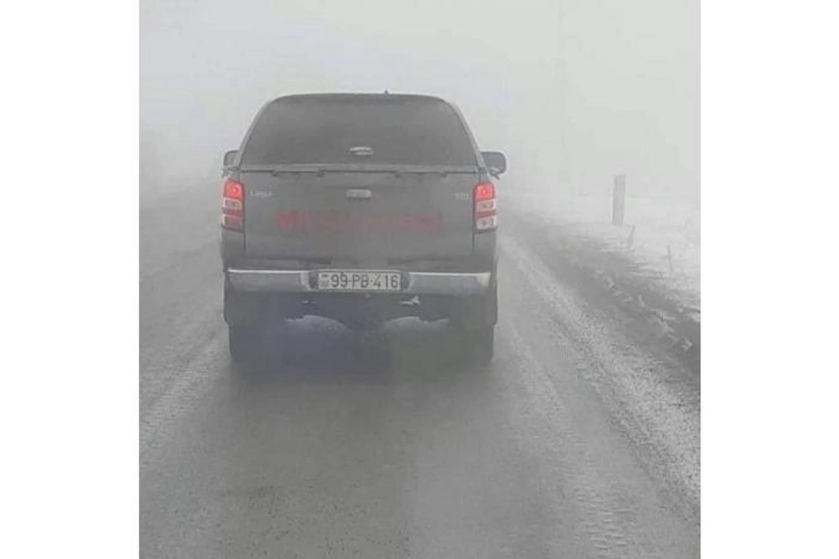 Azərbaycan nömrəli maşın Zəngəzurda... — FOTO