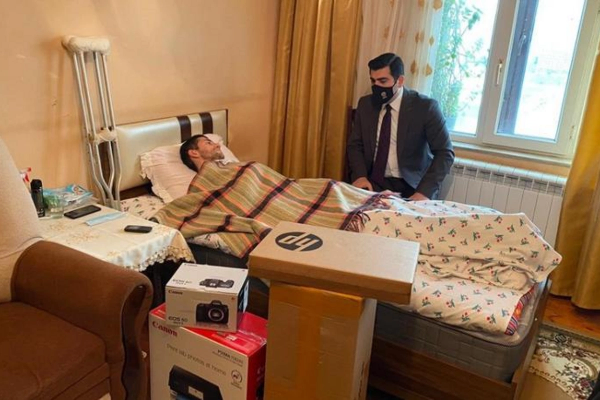 Nazirlik Qarabağ qazisinin uşaqlıq arzusunu reallaşdırdı — FOTO
