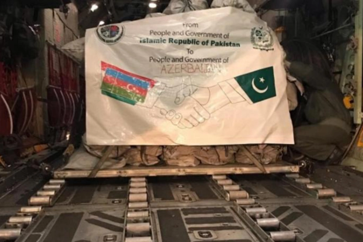 Pakistan Azərbaycana humanitar yardım göndərdi — FOTO