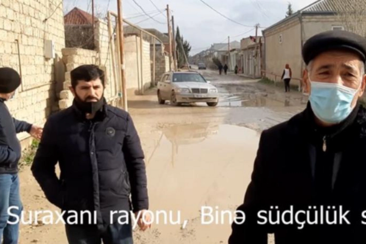 Şəhidin evinə gedən yol bərbad vəziyyətdədir: Məmurlar söz verir, amma... — VİDEO