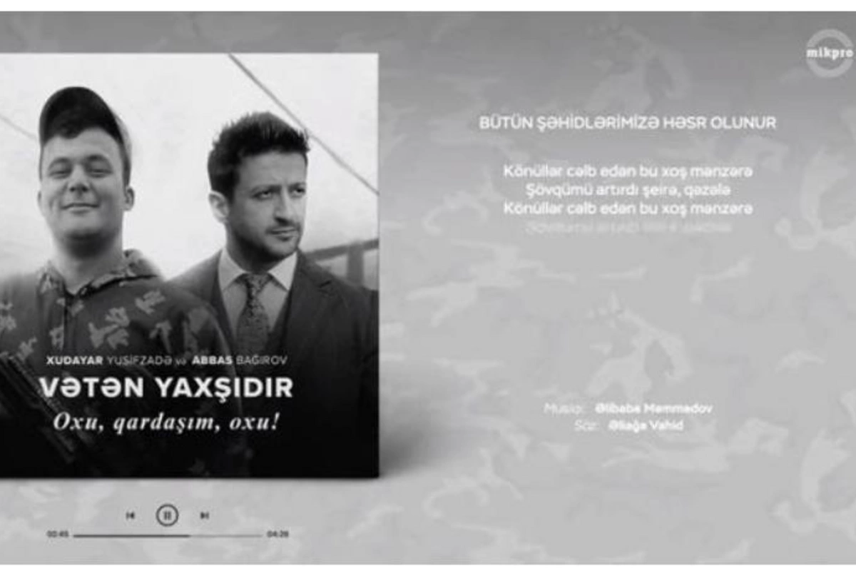 Abbas Bağırov “Vətən yaxşıdır” təsnifini Xudayarla duet şəklində təqdim etdi — VİDEO