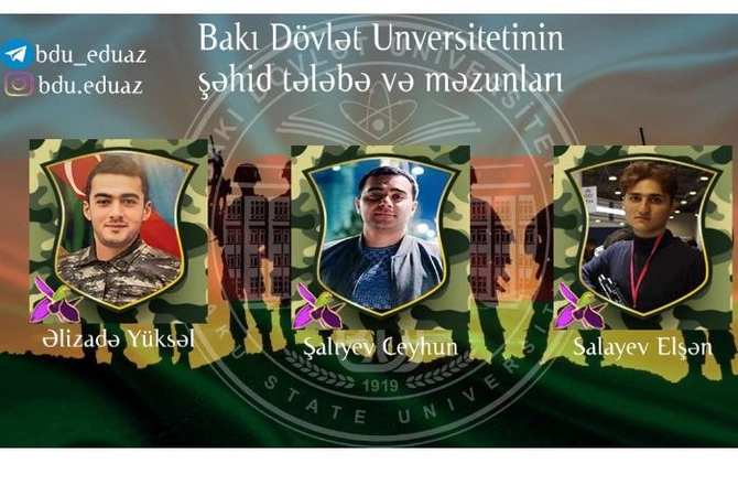 BDU-nun şəhid məzun və tələbələri — FOTO