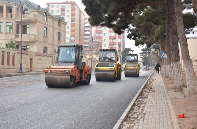 Xırdalanda daha bir küçə əsaslı şəkildə yenidən qurulur — FOTOLAR