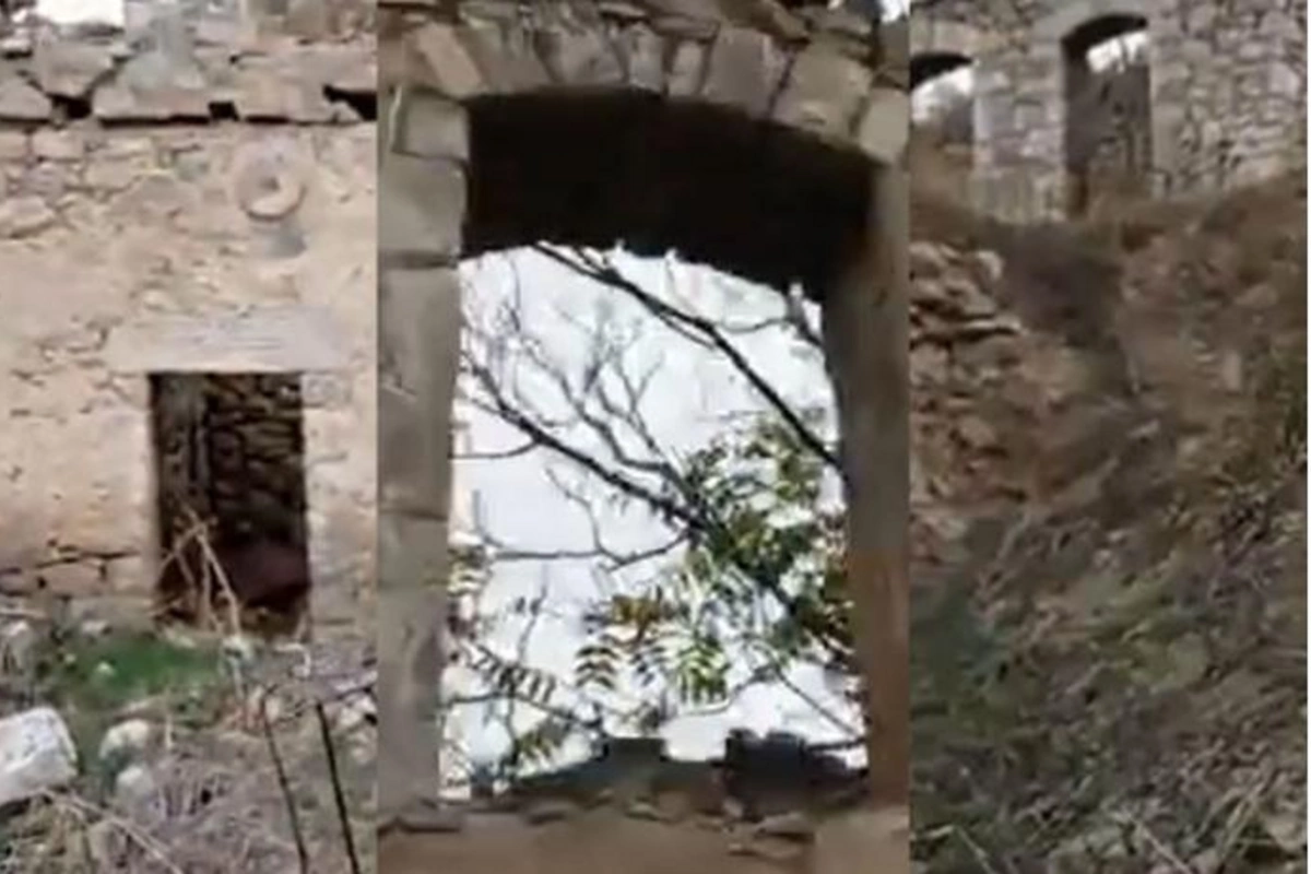 Nazir müavini ermənilərin dağıtdığı tarixi binanın görüntülərini yaydı — VİDEO