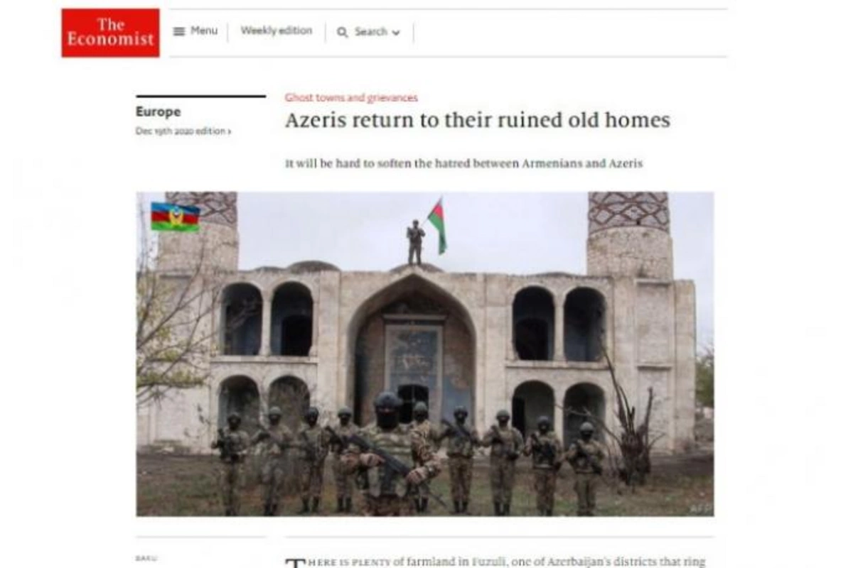 “The Economist” jurnalında ermənilərin törətdikləri dağıntılar barədə məqalə dərc olundu