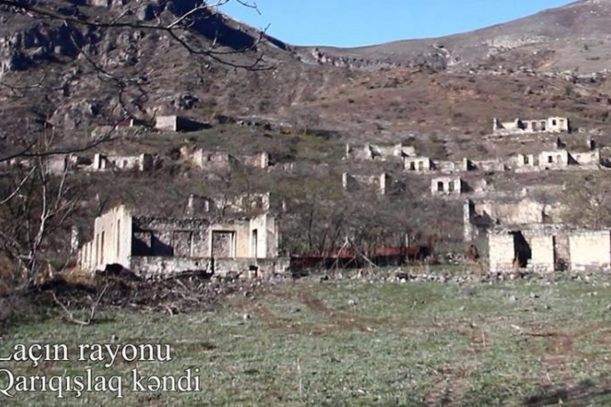 Laçının Qarıqışlaq kəndindən videogörüntülər