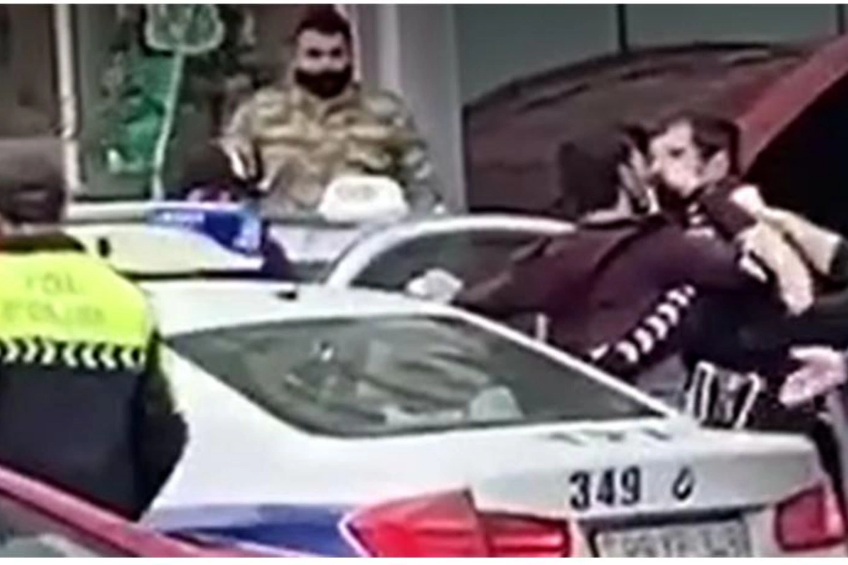 DİN-dən polislə mübahisə edən sürücü ilə bağlı — AÇIQLAMA + VİDEO