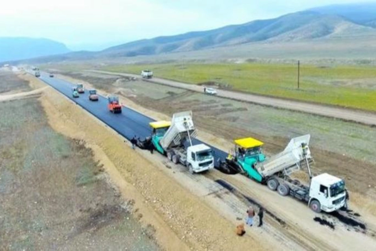 Talış və Suqovuşana gedən yolun tikintisi davam edir — FOTO