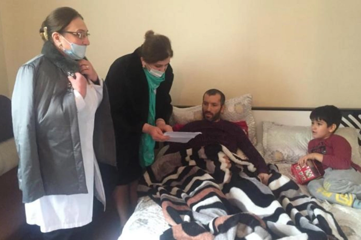 Daha bir qazi ailəsi dəstəklə təmin edilir — FOTO