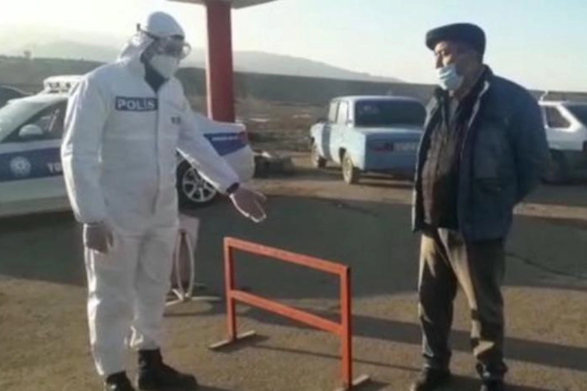 Koronavirusa yoluxanlar karantin postunda saxlanıldı — FOTO