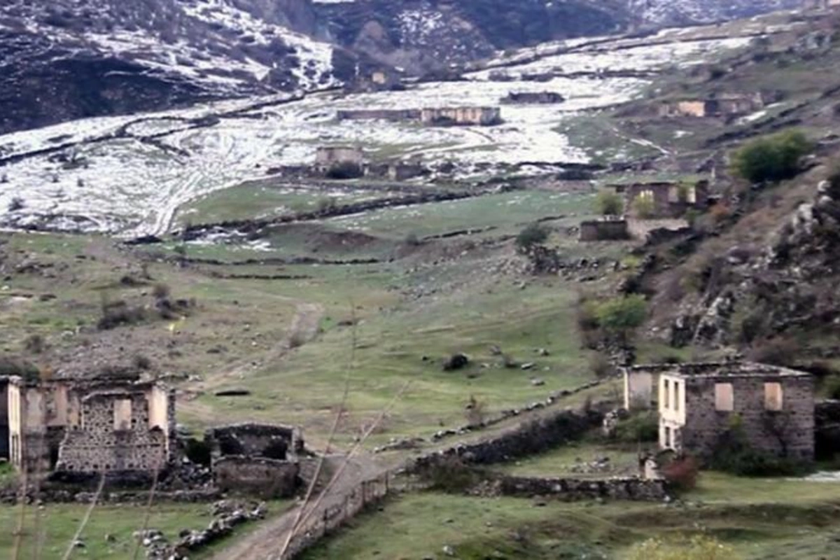 Laçın rayonunun Hüsülü və Malıbəy kəndlərinin videogörüntüləri
