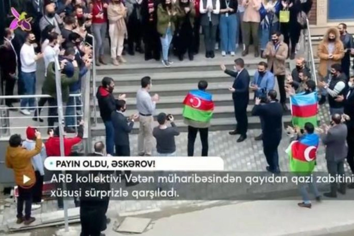 Telekanal qazisini böyük coşqu ilə qarşıladı — VİDEO