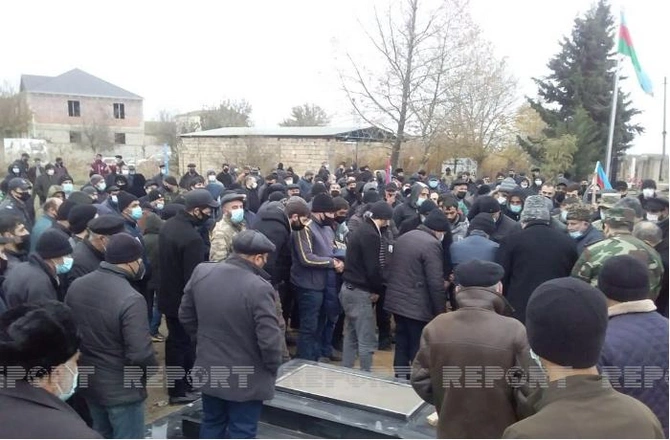 Biləsuvarda şəhid gizir dəfn edildi — FOTOLAR