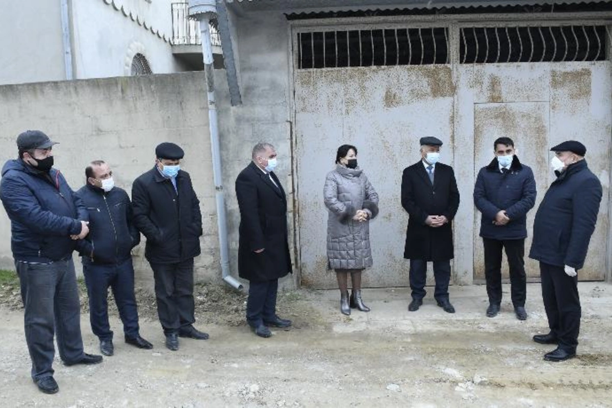Saray qəsəbəsində kanalizasiya xətti çəkilir — İradə Gülməmmədova əraziyə gəldi