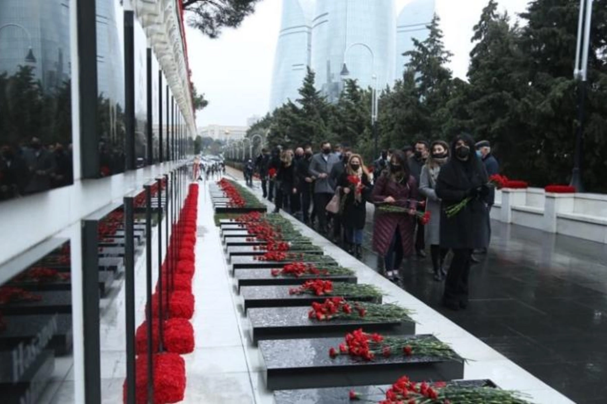 Anavətənçilər 20 Yanvar Şəhidlərini yad etdilər — FOTOLAR