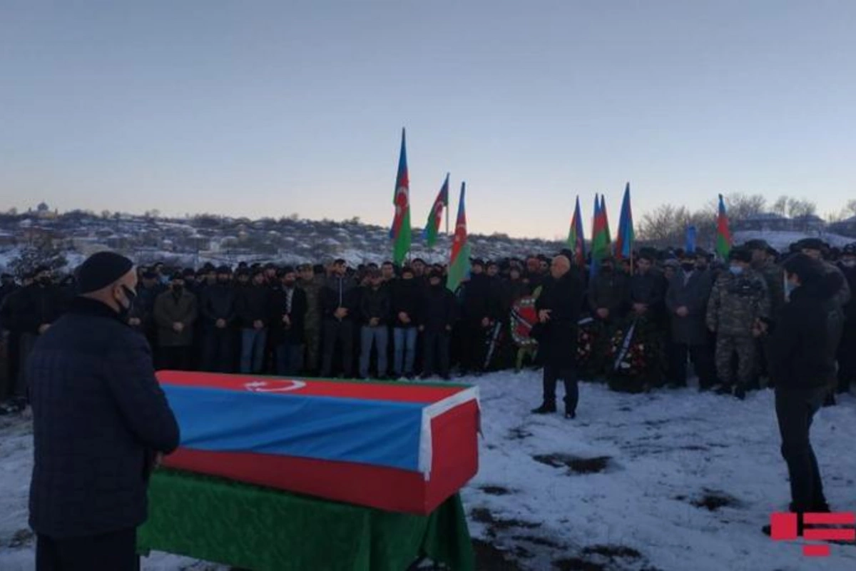 Minaya düşərək şəhid olan əsgərimiz dəfn edildi — FOTO