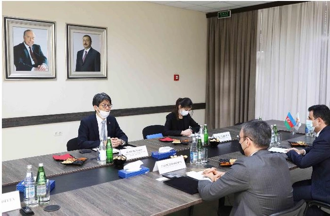 Zakir İbrahimov Yaponiyanın yeni səfiri ilə görüşdü — FOTOLAR