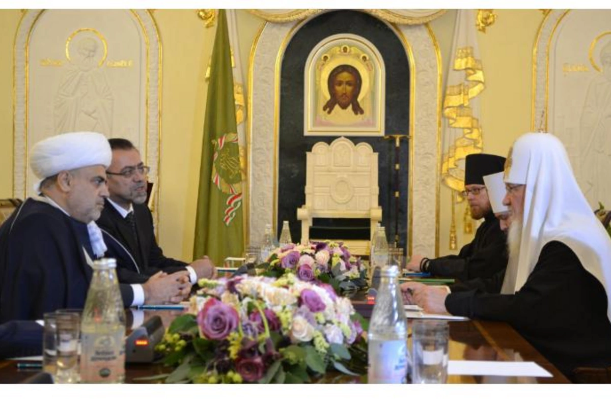 Moskvada Şeyxin Kirillə görüşü keçirilib — FOTO