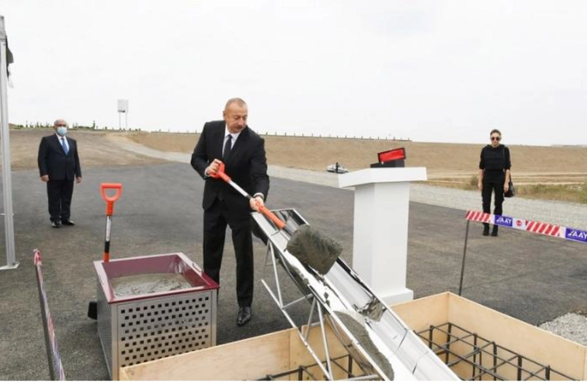 İlham Əliyev Füzuli-Ağdam avtomobil yolunun təməlini qoydu — FOTO
