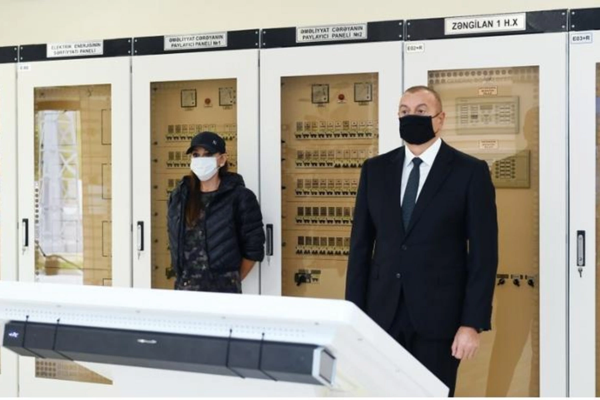 İlham Əliyev və Mehriban Əliyeva “Zəngilan” yarımstansiyasının açılışında iştirak etdi — FOTOLAR