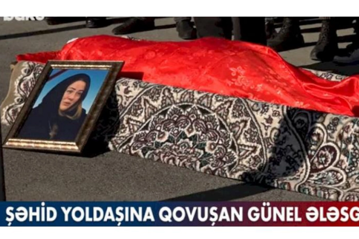 Şəhid yoldaşına qovuşan Günel Ələsgərova — VİDEO