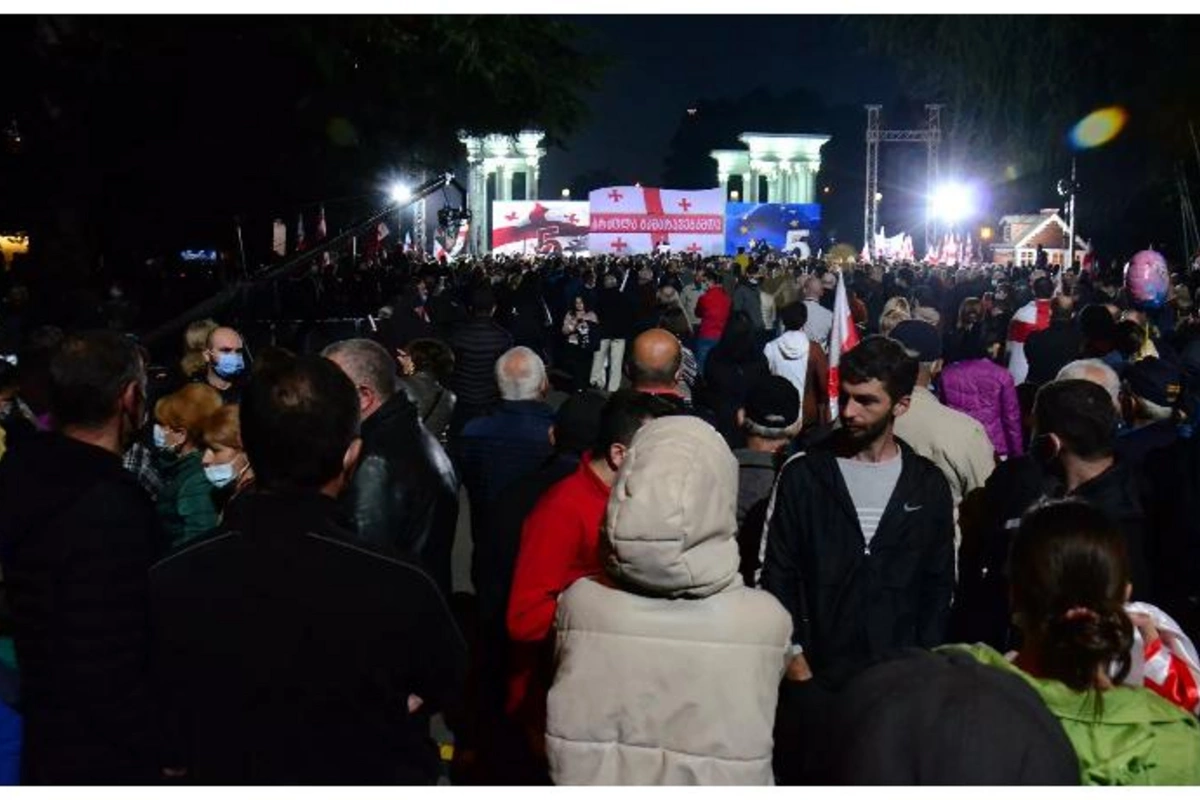 Saakaşvilinin tərəfdarları Batumidə aksiya keçirdi