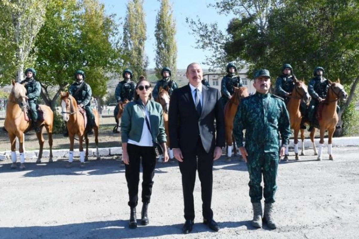 Prezident Qubadlıda DSX-nin yeni hərbi hissə kompleksinin açılışında iştirak edib — FOTO