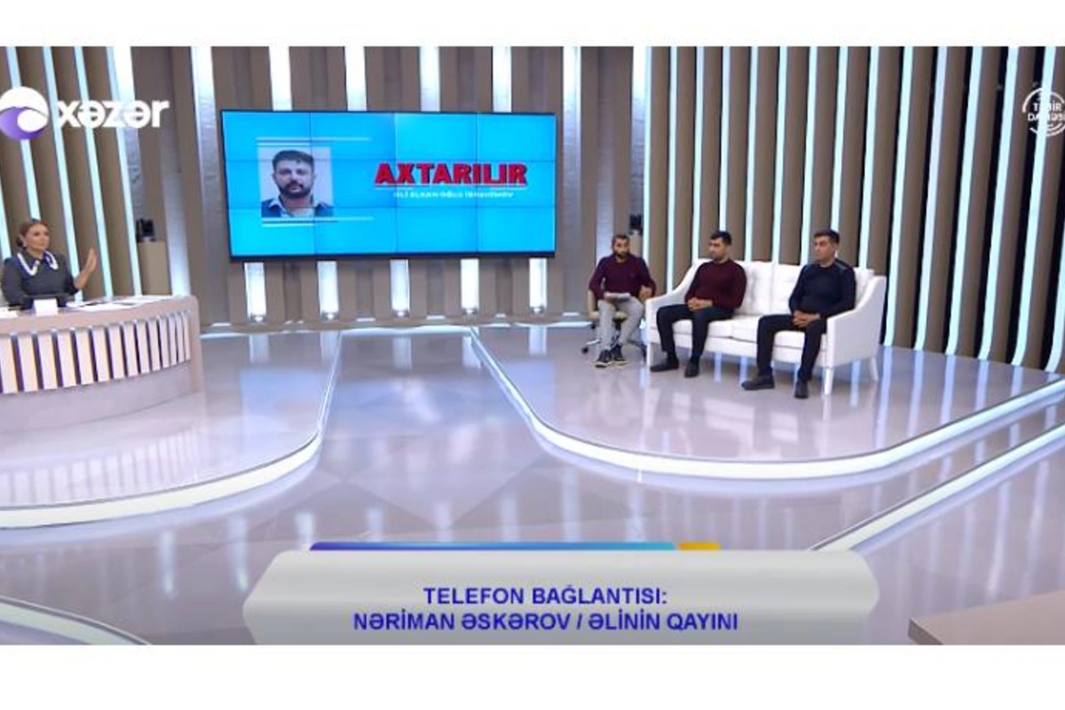 Polisin axtardığı şəxs studiyaya zəng etdi — VİDEO