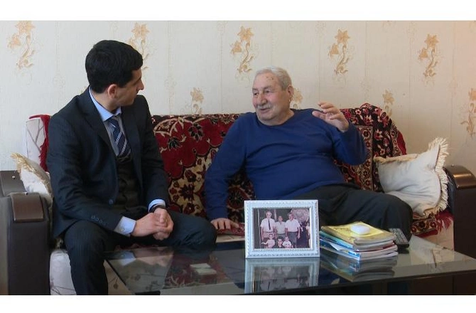 Əməkdar inşaatçı Mahmud Abdullayevin portreti — FOTOLAR
