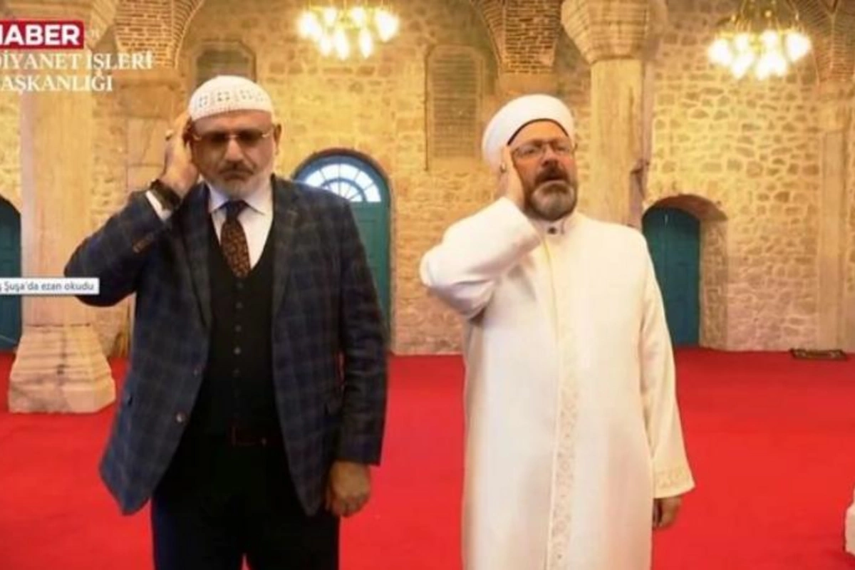 Ərbaş Şuşada azan oxudu — VİDEO