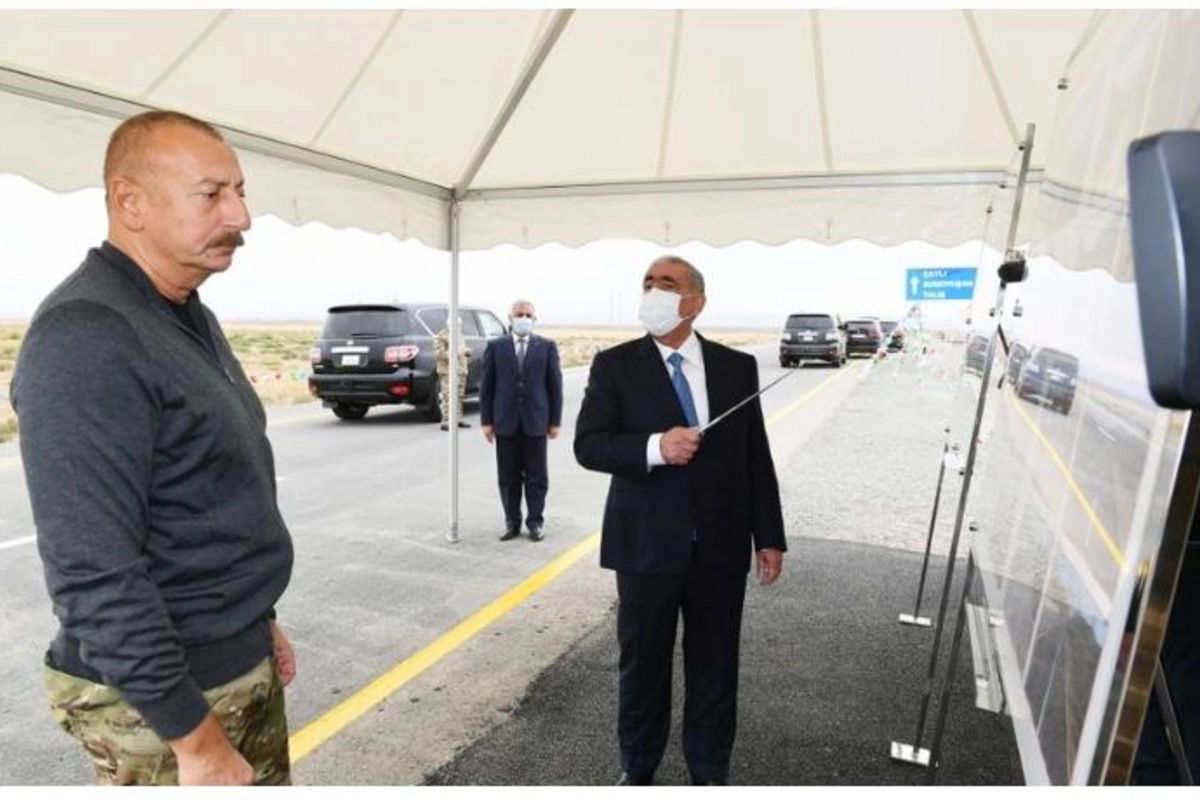 Prezident Suqovuşana və Talış kəndinə gedən avtomobil yollarının açılışında