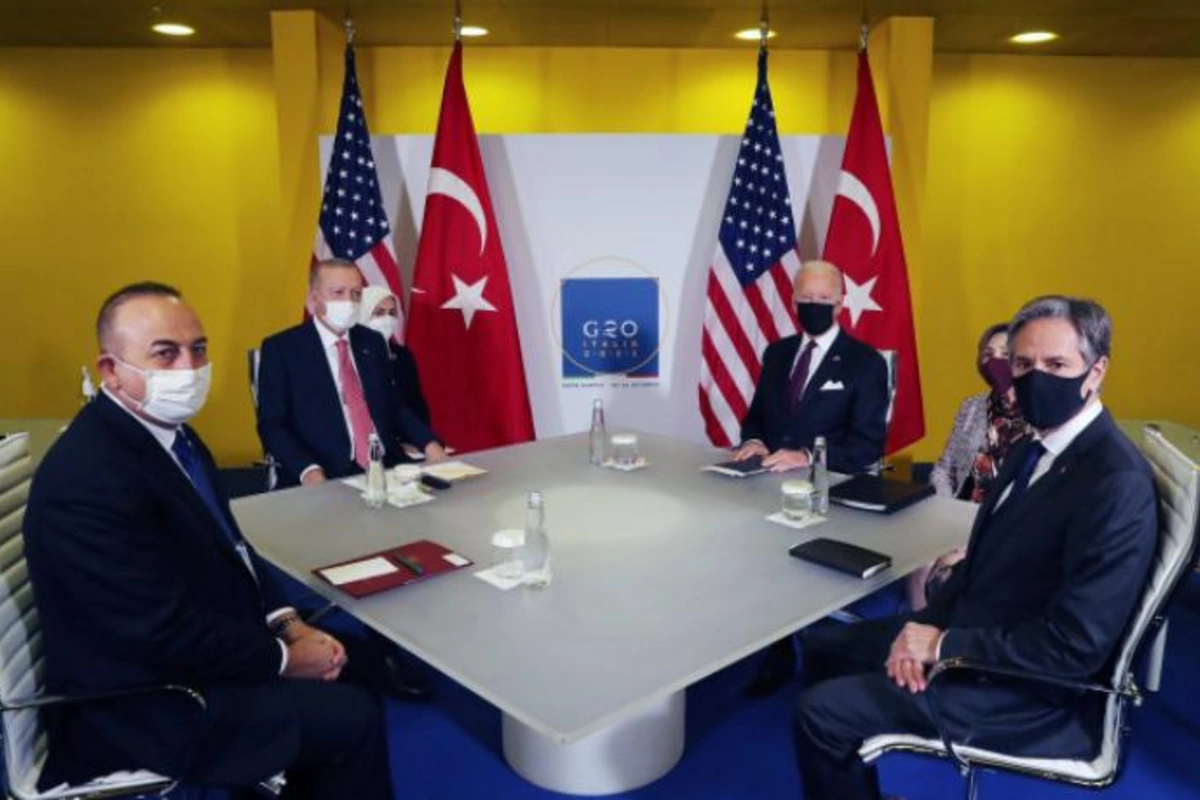 Ərdoğan Bayden görüşü bitdi — FOTO