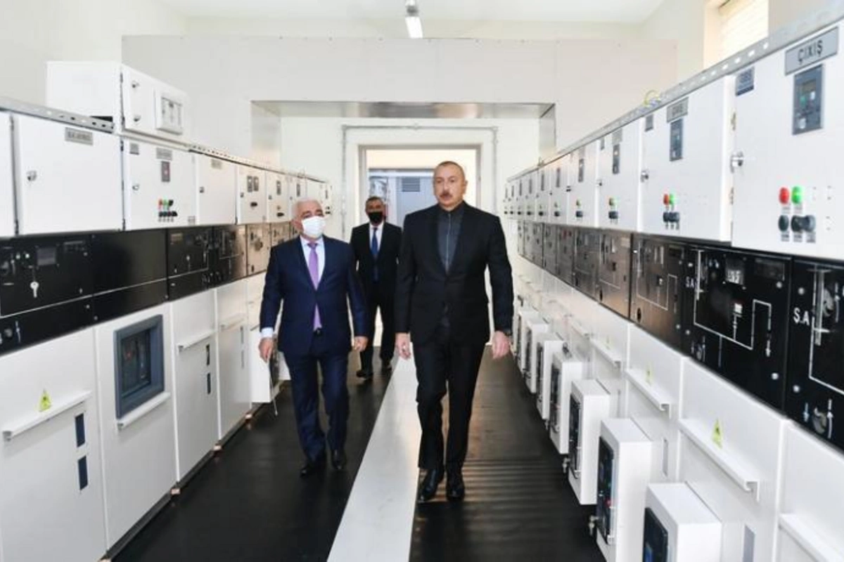 İlham Əliyev Cəbrayılda yeni yarımstansiyanın açılışını etdi — FOTOLAR
