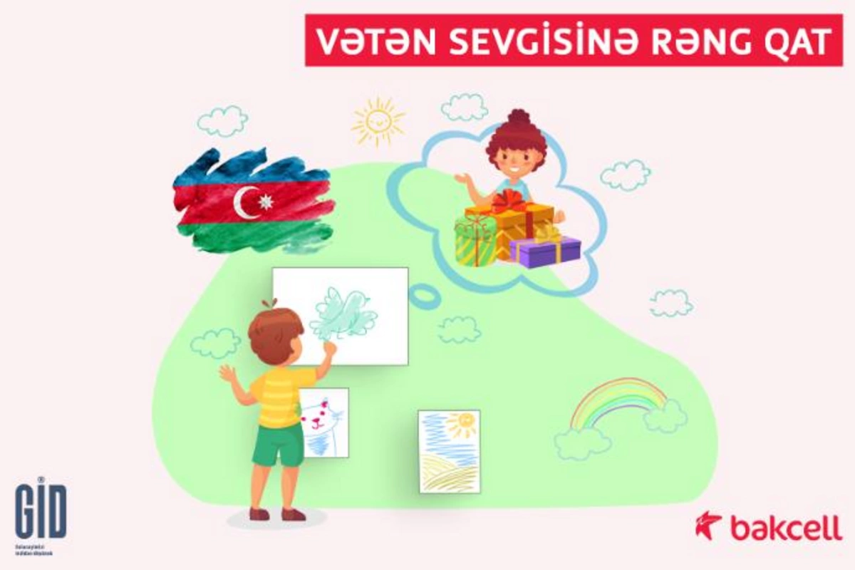 “Bakcell” in dəstəyilə uşaqlar arasında “Vətən sevgisinə rəng qat!” adlı rəsm müsabiqəsi
