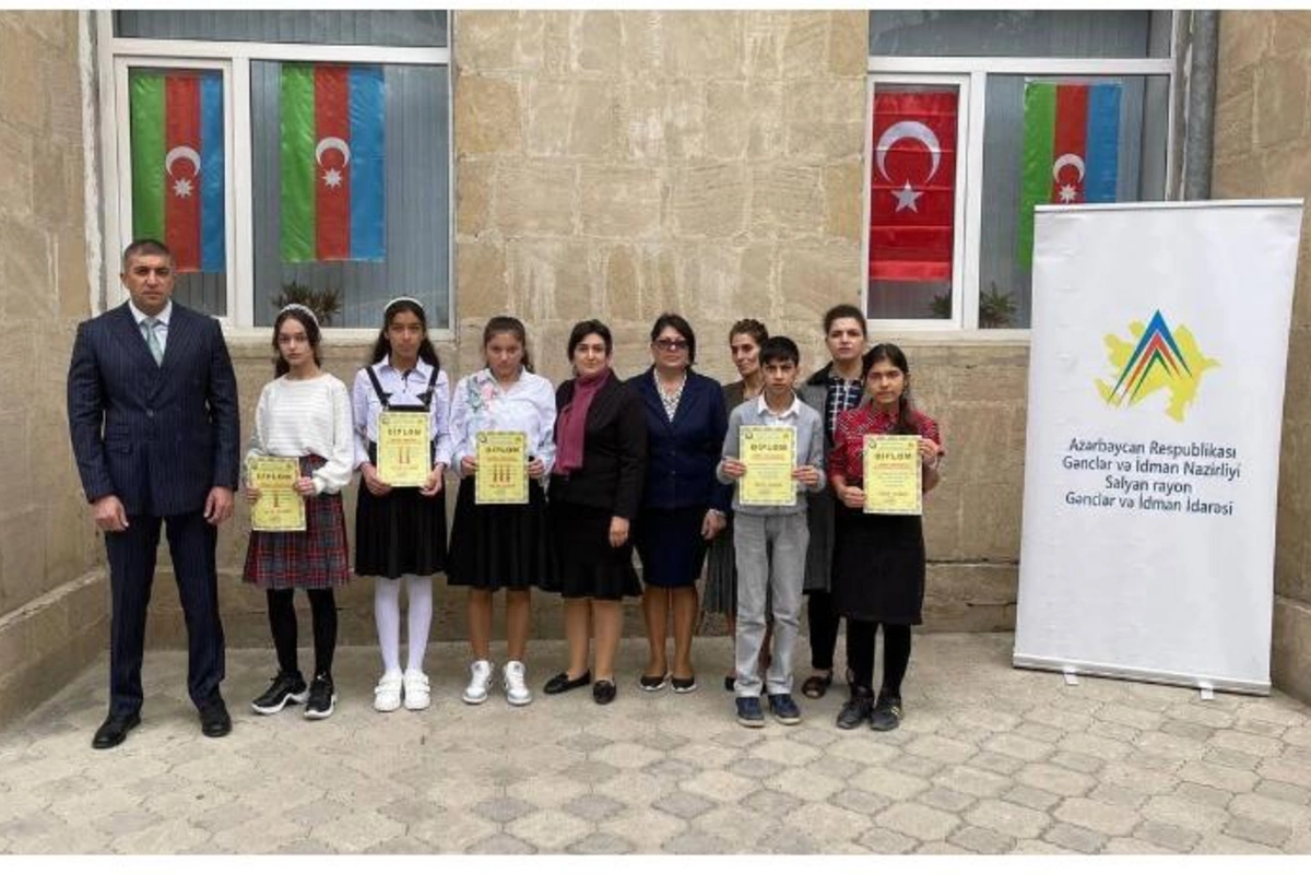 Salyan şəhidlərinin xatirəsinə həsr edilən inşa müsabiqəsi keçirildi — FOTOLAR