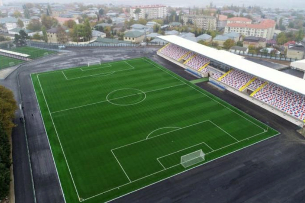 Şamaxı şəhər stadionunun açılışı olub