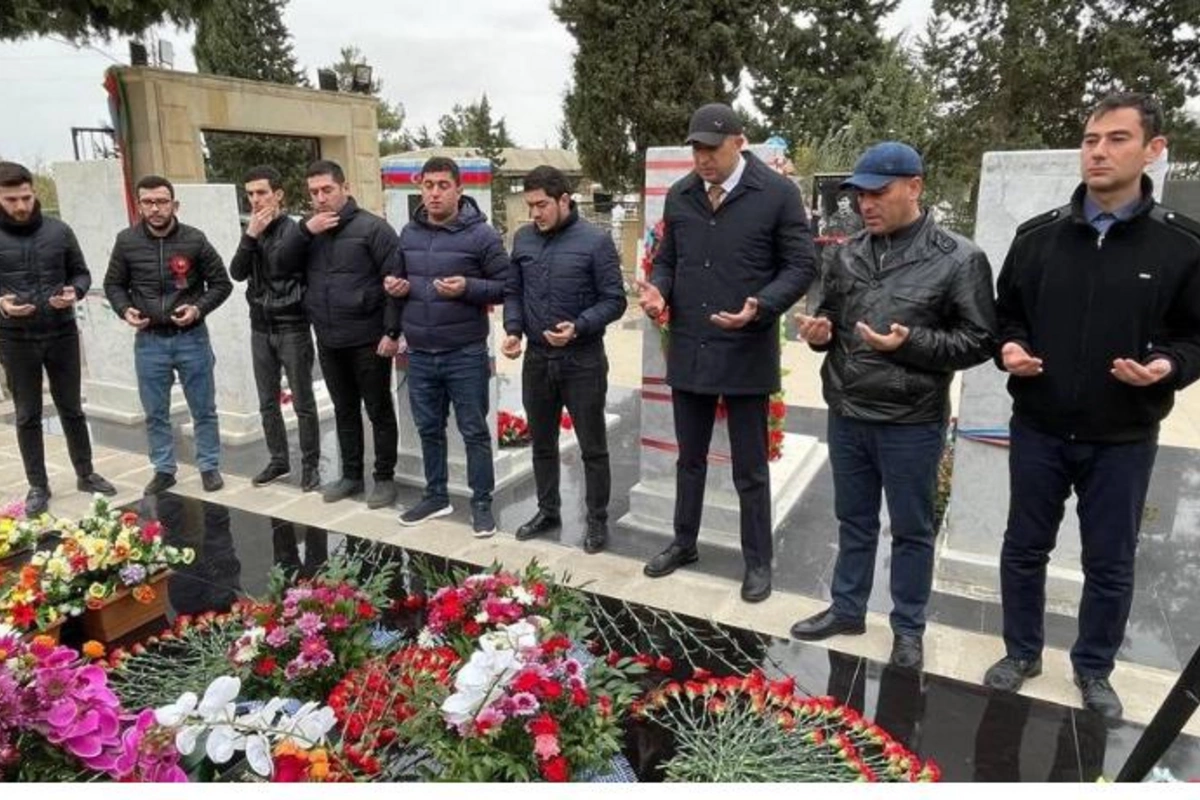 Salyanda Vətən Müharibəsi şəhidlərinin məzarları ziyarət olundu — FOTOLAR