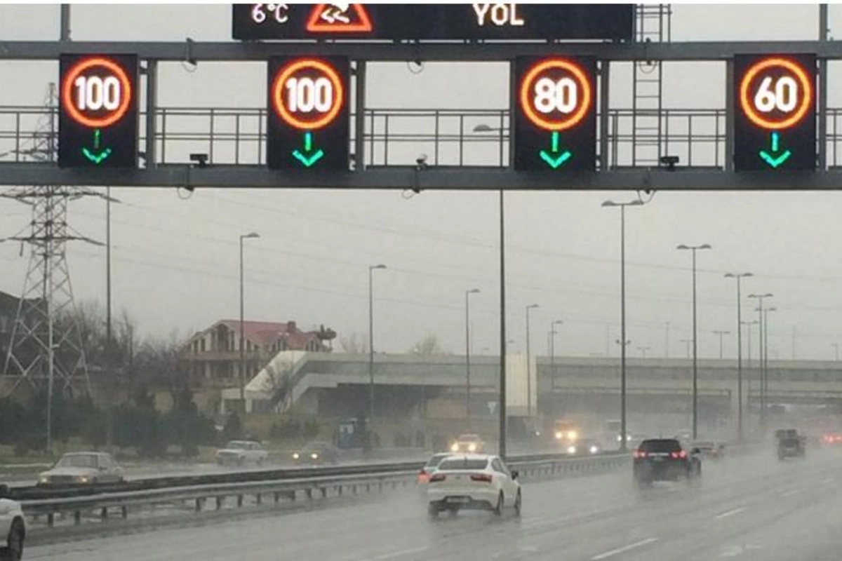 Aeroport yolunda sürət endirildi