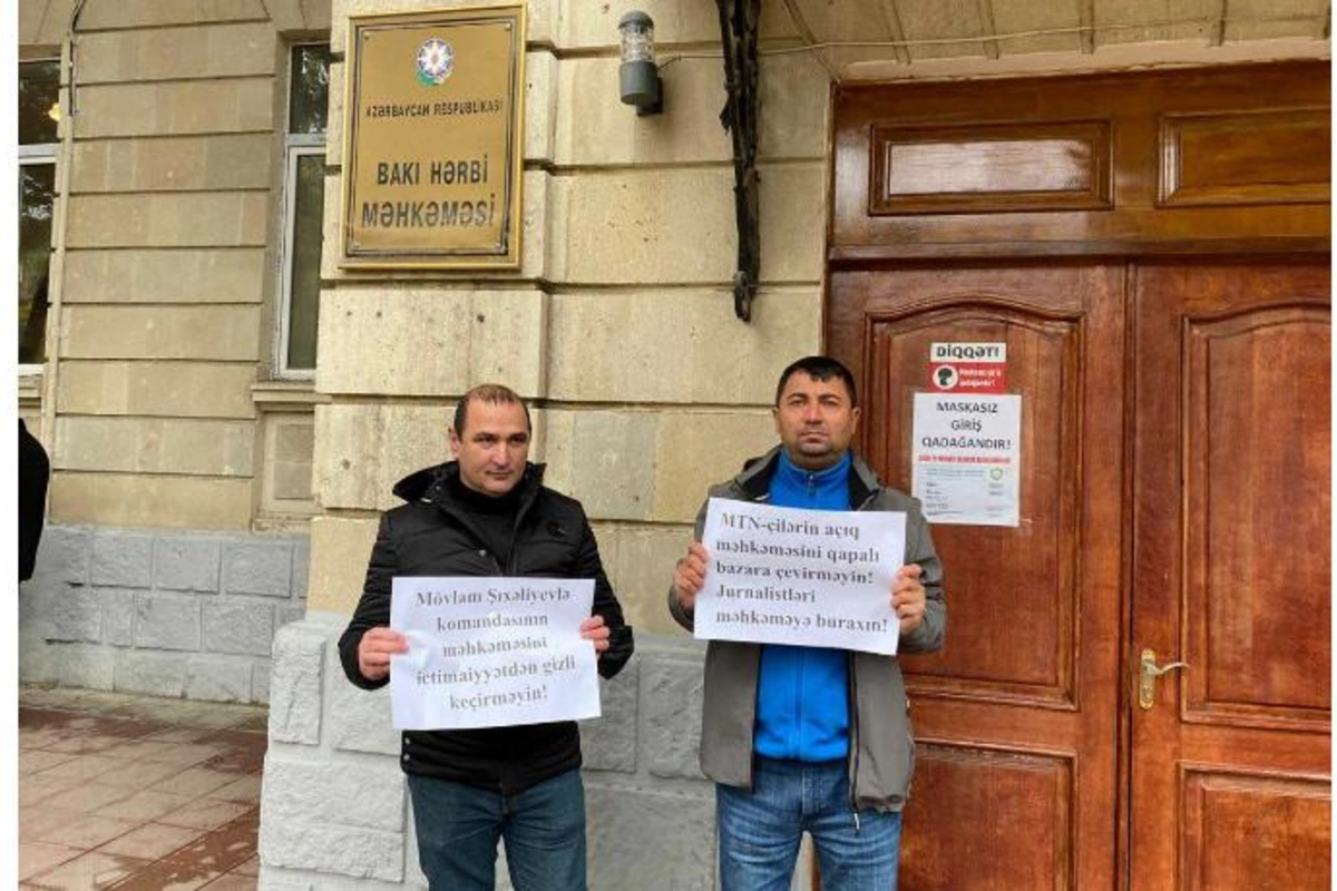 Generalın məhkəməsi keçirilir, jurnalistlər iclasa buraxılmadı — Məhkəmədə qalmaqal