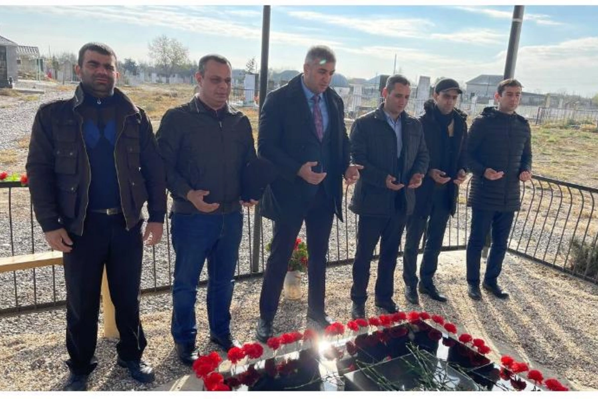 Salyanda Vətən Müharibəsi şəhidlərinin məzarları ziyarət olundu — FOTOLAR