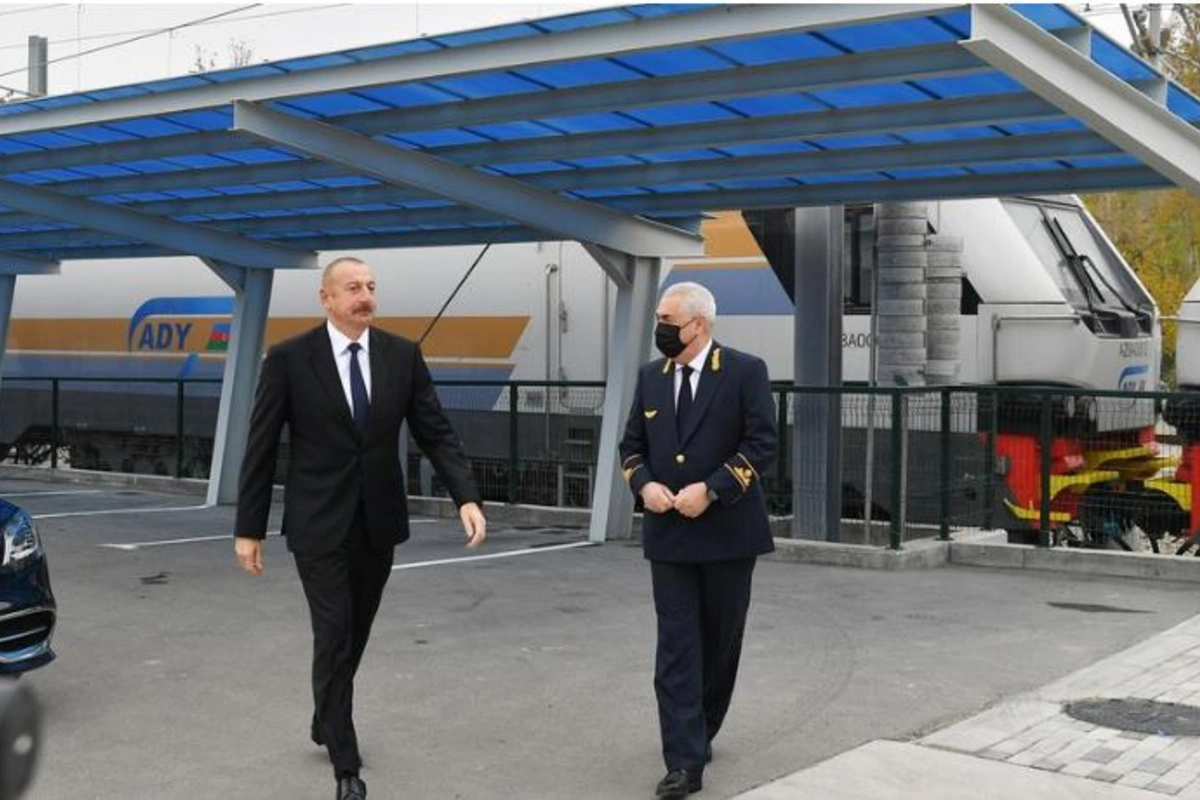 Prezident yeni Biləcəri lokomotiv deposunun açılışında iştirak etdi — FOTOLAR