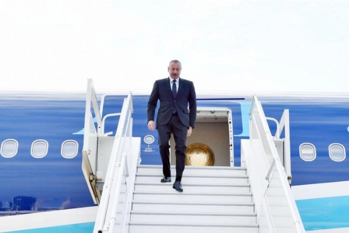 İlham Əliyev Soçi şəhərinə işgüzar səfərə getdi — FOTOLAR