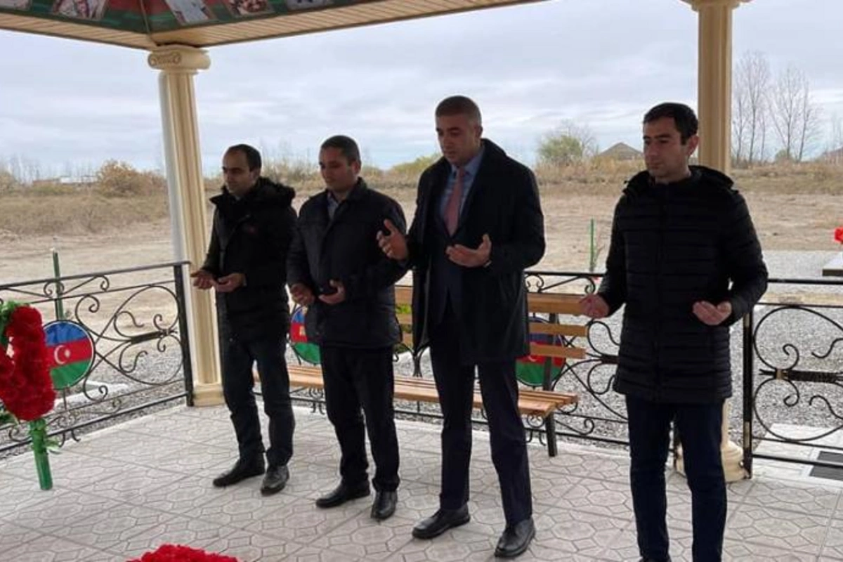 Salyanda Vətən Müharibəsi şəhidlərinin məzarları ziyarət olundu — FOTOLAR