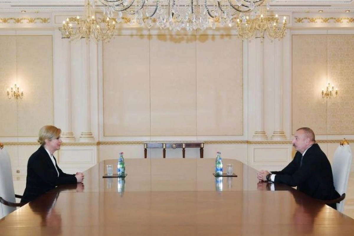 İlham Əliyev Xorvatiyanın sabiq prezidenti Kolinda Qrabar-Kitaroviçi qəbul etdi