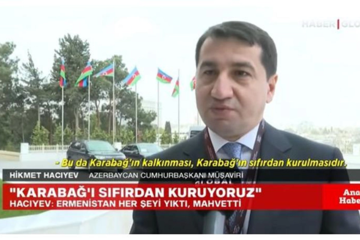 Hikmət Hacıyev “Haber Global”a danışdı: “Zəngəzur dəhlizinin qurulması istiqamətində işlər aparılır”
