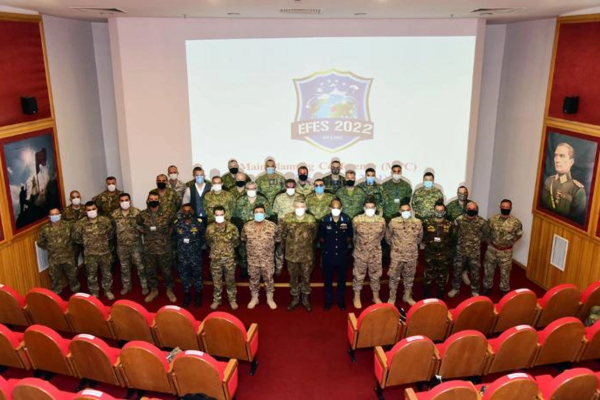 Hərbçilərimiz “Efes-2022” təliminin planlama konfransında