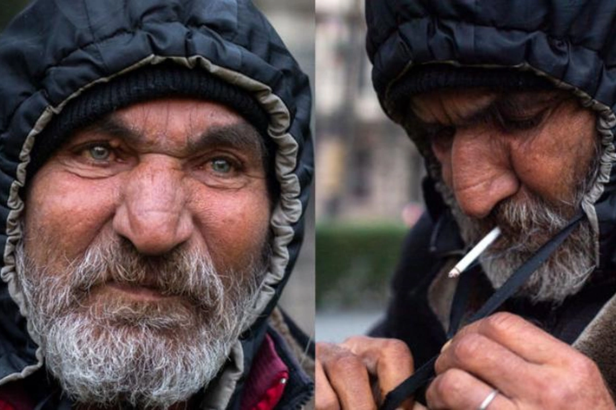 Küçədə yaşamağa məcbur olan 62 yaşlı kişi sığınacağa yerləşdirildi — FOTO