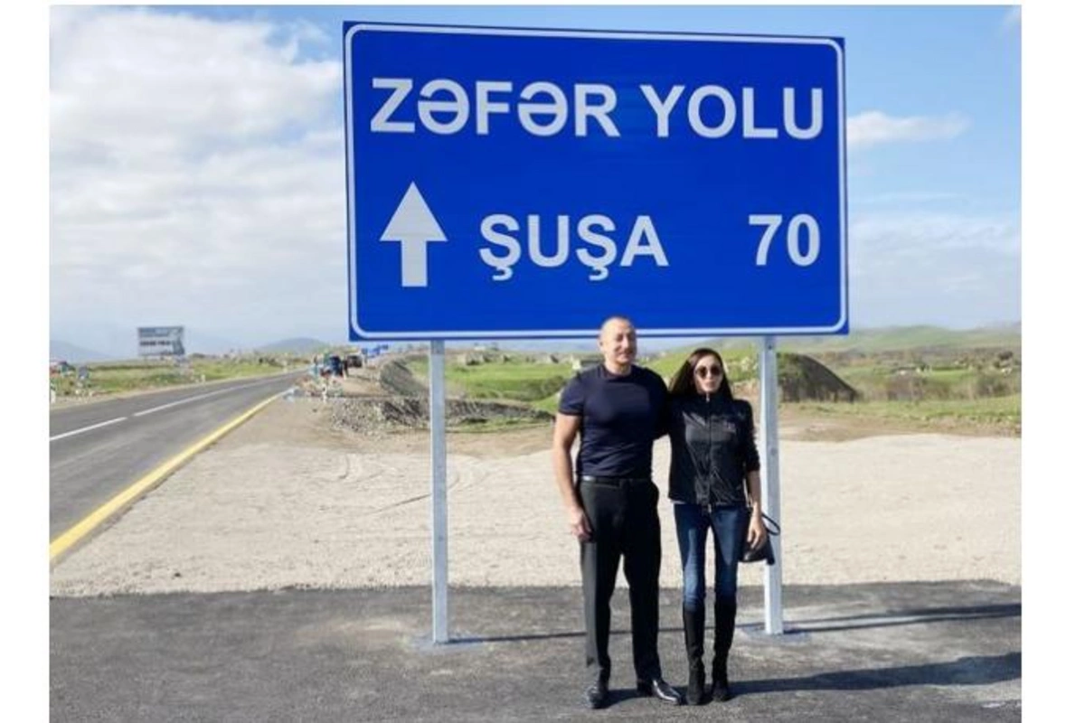 İlham Əliyev və Mehriban Əliyeva Zəfər yolunun açılışında iştirak ediblər — YENİLƏNİB( FOTO)