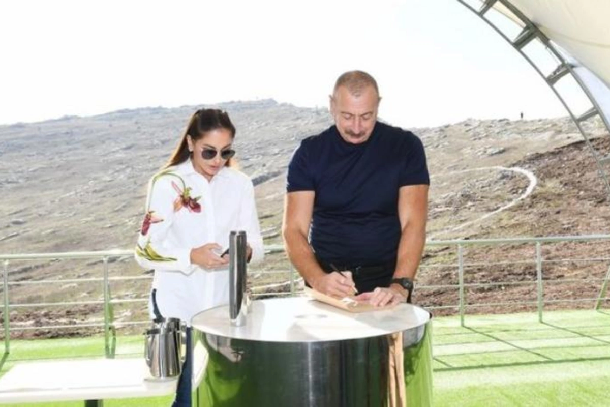 Prezident və Birinci vitse-prezident Şuşa Radio-Televiziya Yayım Stansiyasının təməlini qoyublar — FOTO