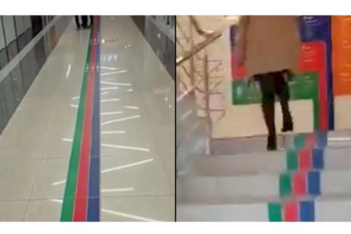Moskvada bayrağımıza qarşı olan təxribat aradan qaldırıldı — VİDEO